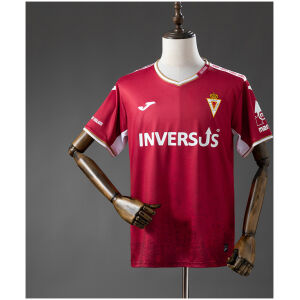 Mens Murcia Real red Home Jersey 2025/26 front view on display