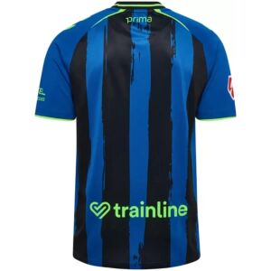 Mens Real Betis Third Jersey 2026/27 back view with vertical brush stripes and trainline sponsor