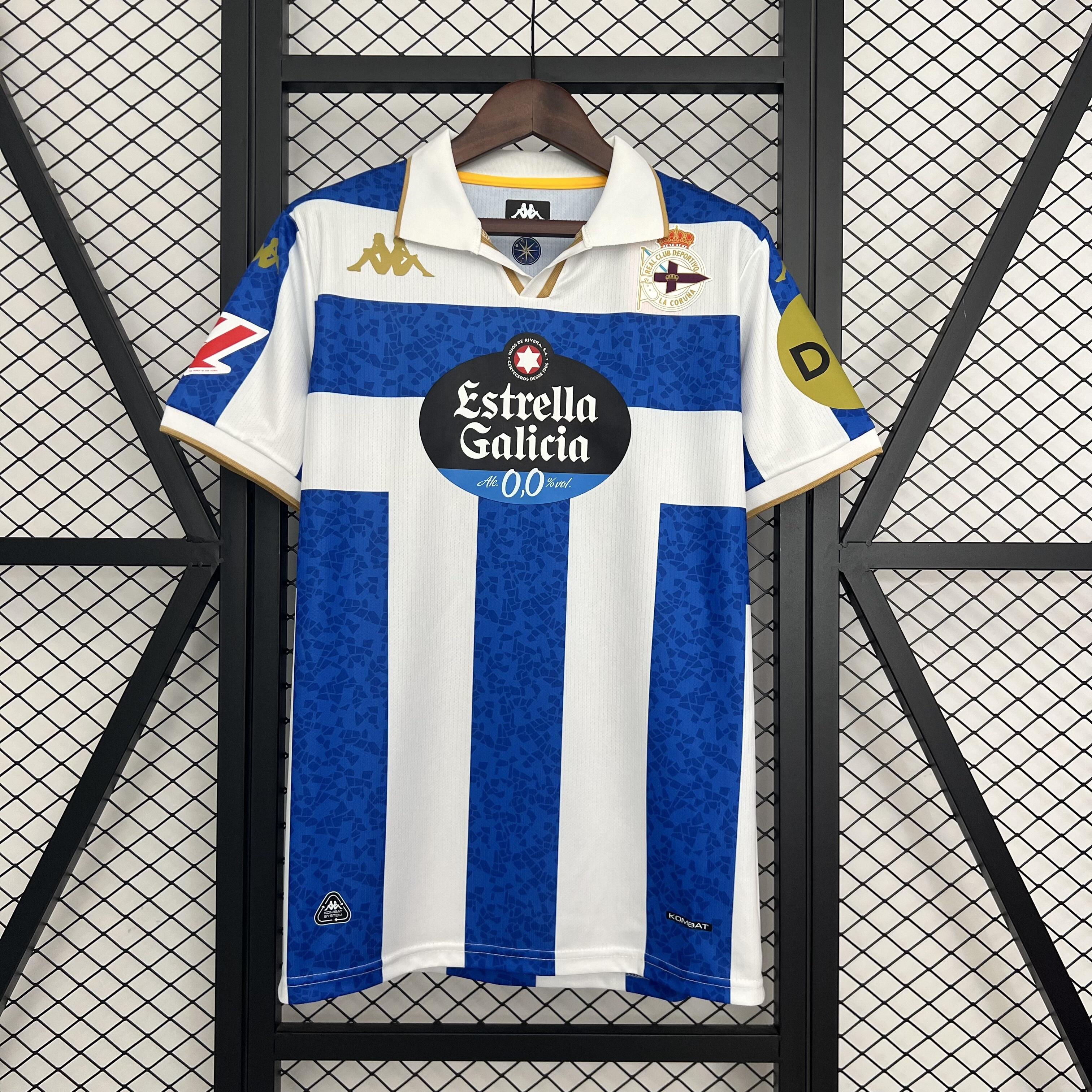 Mens Deportivo de La Coruna Home Jersey 2025/26 Mens Deportivo de La Coruna Home Jersey 2025/26 front view on display