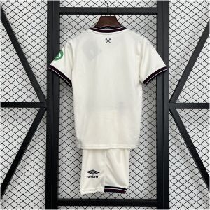 Kids West Ham United Away Kit 2025/26 back view detail