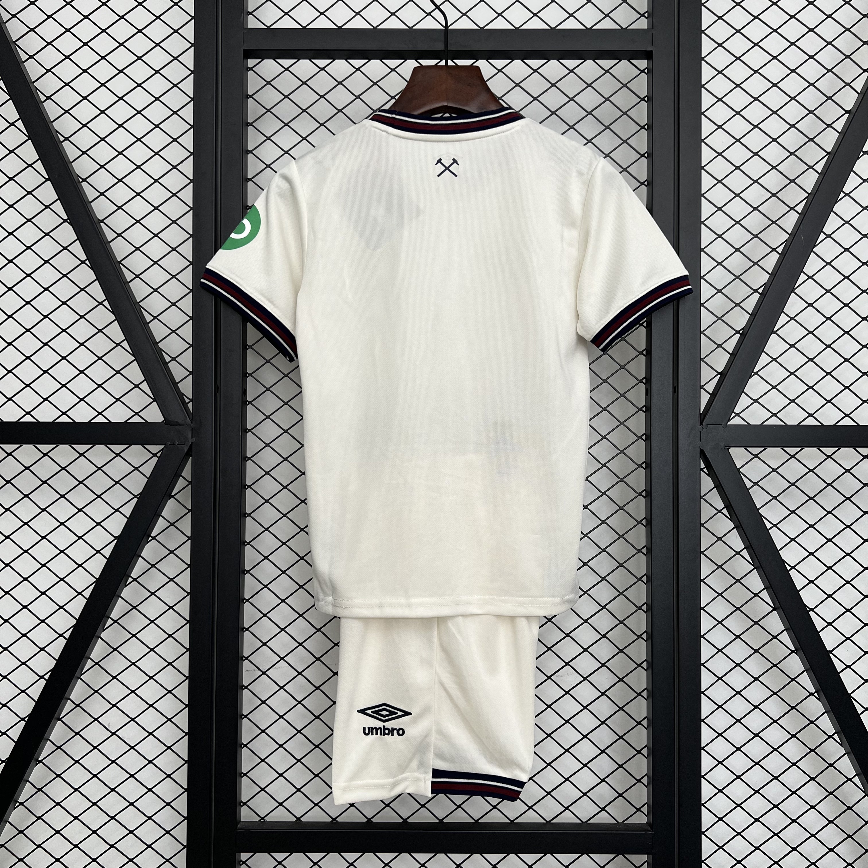 Kids West Ham United Away Kit 2025/26 Kids West Ham United Away Kit 2025/26 back view detail