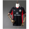 Mens Southampton Third Jersey 2025/26 on mannequin showing black body with red side panels and P&O CRUISES
