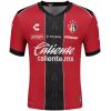Mens Atlas de Guadalajara home jersey red shirt with black stripe front view