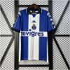 Mens Porto Retro Home Jersey 1999/00 front view in striped blue and white