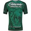 Mens Club León Player Version Home Match Jersey 2026/27 Mens Club León Player Version Home Match Jersey 2026/27 green shirt back view with lion graphic, Caliente script and Mazda logo