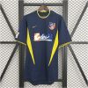Mens Atletico Madrid Retro Away Jersey 2002/03 front view on display