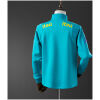 Mens World Cup Brazil Lake Blue Jacket Jersey 2022 Mens World Cup Brazil Lake Blue Jacket Jersey 2022 back view detail