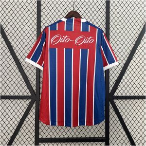Mens Bahia Commemorative Edition Red Retro Jersey 1988/89 back view detail