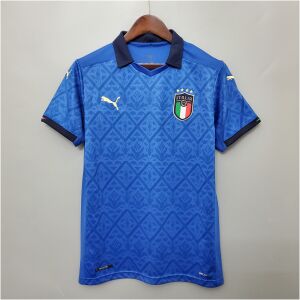 Mens Italy Retro Home Jersey 2020 front view on hanger