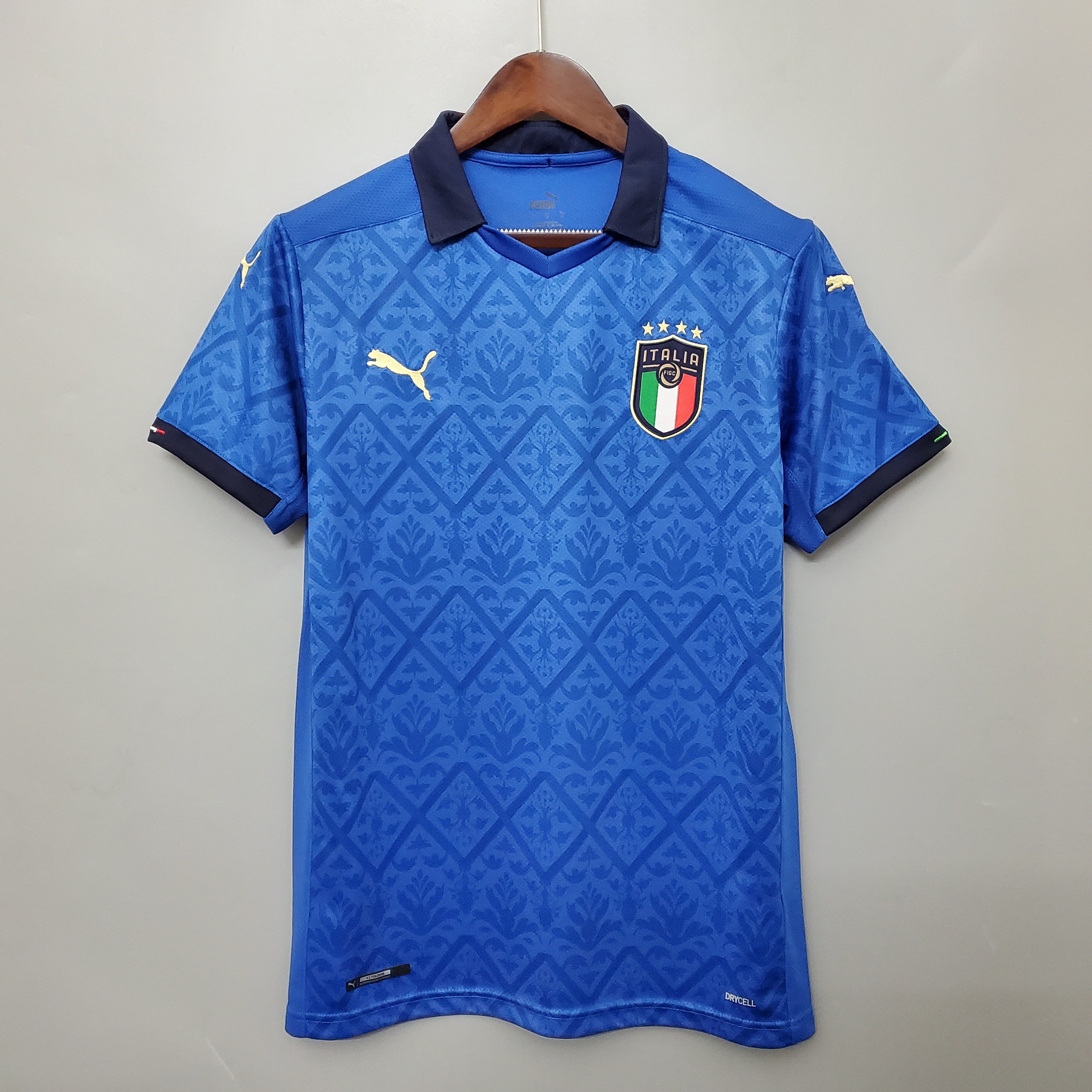 Mens Italy Retro Home Jersey 2020 Mens Italy Retro Home Jersey 2020 front view on hanger