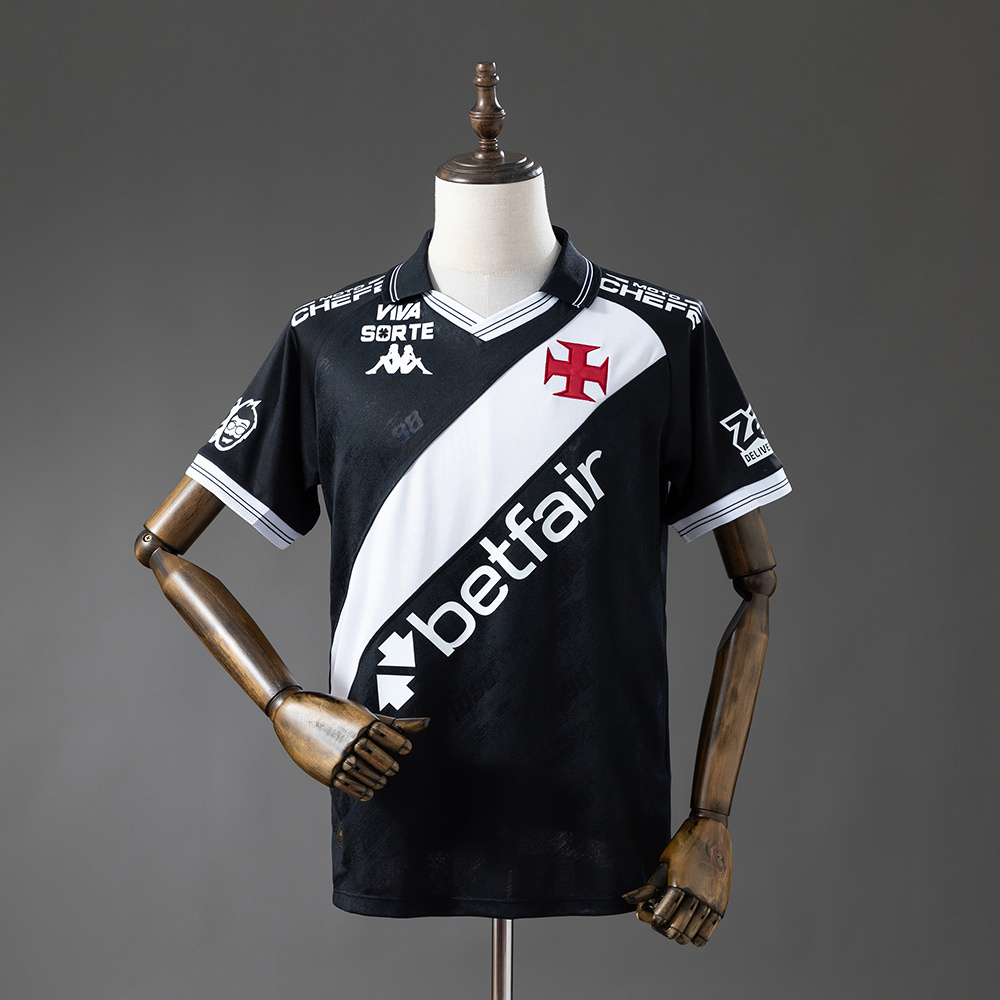 Mens Vasco da Gama All Sponsor Home Jersey 2025/26 Mens Vasco da Gama All Sponsor Home Jersey 2025/26 front view with full branding