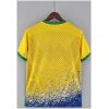 Mens World Cup Brazil Yellow Special Edition Jersey 2022 Mens World Cup Brazil Yellow Special Edition Jersey 2022 back view detail