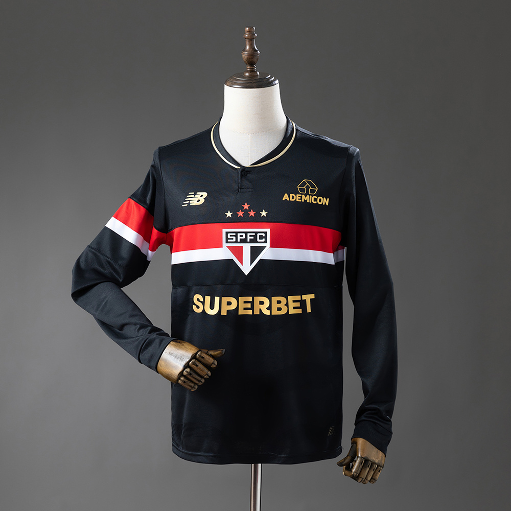 Mens Sao Paulo Long Sleeve Third Jersey 2025/26 Mens Sao Paulo Long Sleeve Third Jersey 2025/26 front view on display