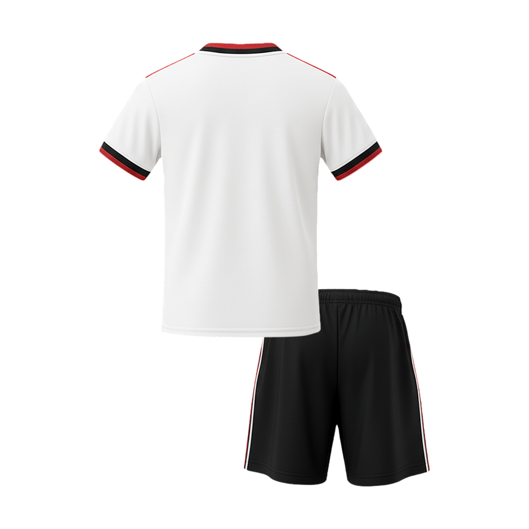 Kids Mexico Futbol World Cup Away Jersey 2026 Kids Mexico Futbol World Cup Away Jersey 2026 rear view showing matching team styling