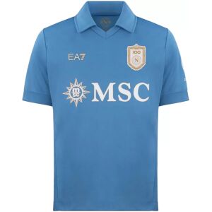 Mens Napoli Home Jersey 2026/27 azure blue shirt with gold centenary crest front view