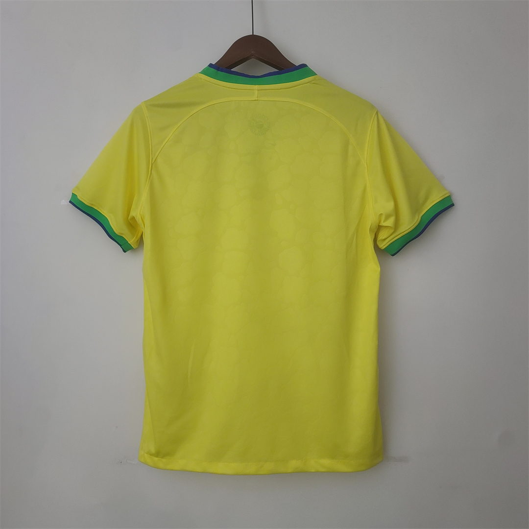 Mens World Cup Brazil Court Graffiti Board Home Jersey 2022 Mens World Cup Brazil Court Graffiti Board Home Jersey 2022 back view detail