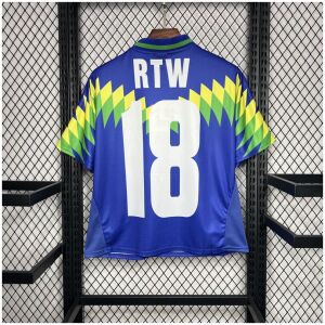 Mens Brazil Corteiz Retro Away Jersey 1995 back view detail