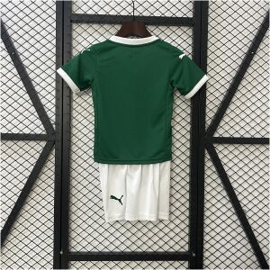 Kids Palmeiras Home Kit 2025/26 front view on display