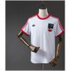 Mens Ireland Retro Home Jersey 1978 front view on mannequin showing red crew collar and shoulder stripes