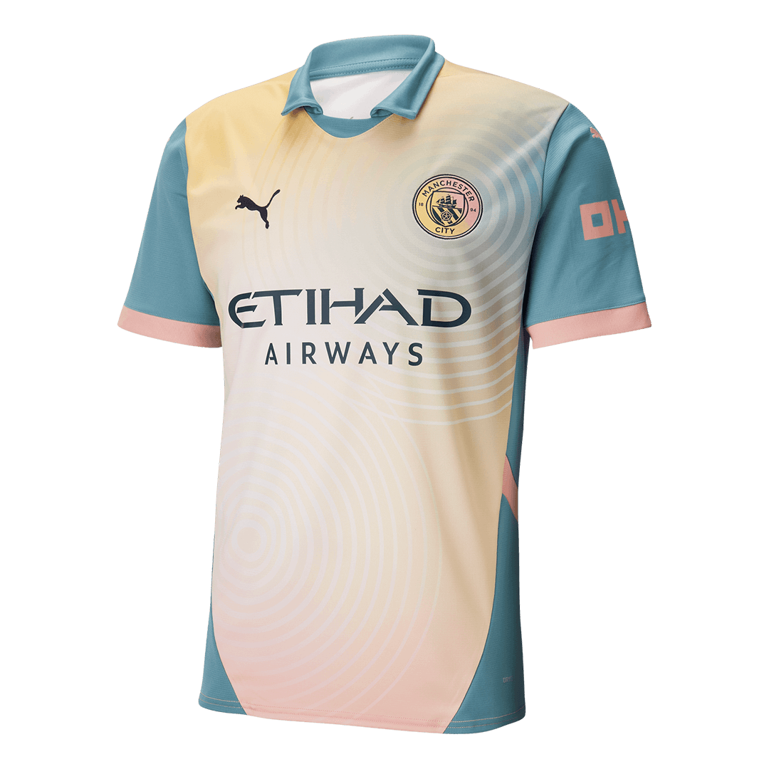 Mens Manchester City Fourth Jersey 2024/25 Mens Manchester City Fourth Jersey 2024/25 front view