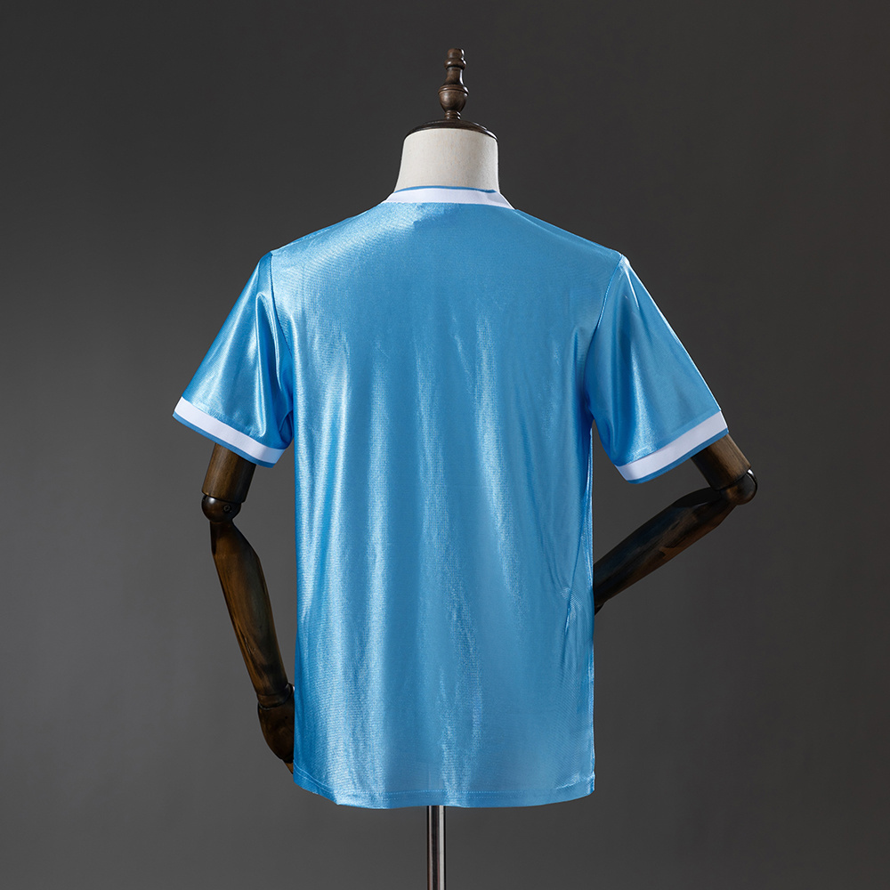 Mens Manchester City Retro Home Jersey 1986/87 Mens Manchester City Retro Home Jersey 1986/87 back view detail