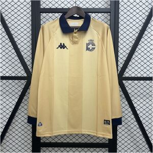 Mens Deportivo de La Coruna Yellow Long Sleeve Special Edition Jersey 2025/26 Mens Deportivo de La Coruna Yellow Long Sleeve Special Edition Jersey 2025/26 front view on display