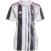 Womens Juventus Home Jersey 2025/26 front view with black stripes and pink crest