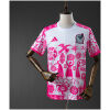 Mens Mexico White and Pink Special Edition Jersey 2025/26 on mannequin showing magenta folk art