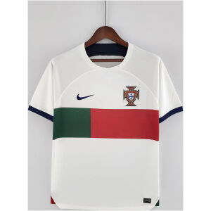 Mens Portugal World Cup Away Jersey 2022 front view on hanger