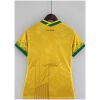 Womens World Cup Brazil classic yellow Jersey 2022 Womens World Cup Brazil classic yellow Jersey 2022 back view detail