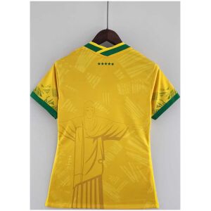 Womens World Cup Brazil classic yellow Jersey 2022 back view detail
