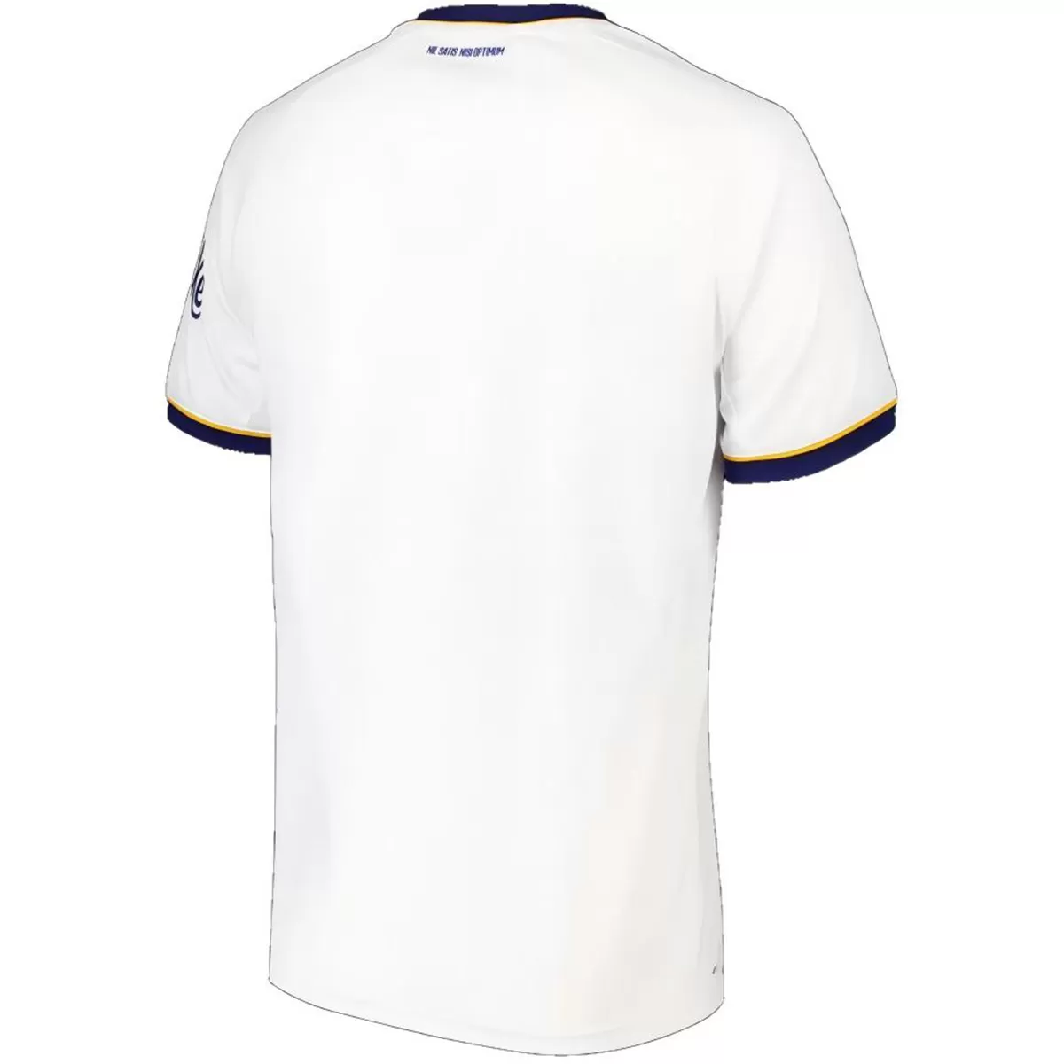 Mens Everton Away Jersey 2026/27 Mens Everton Away Jersey 2026/27 white shirt back view with Nil Satis Nisi Optimum motto