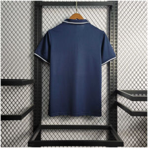 Mens World Cup France Sapphire Polo 2022 back view detail