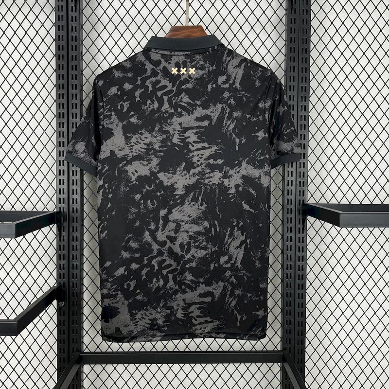 Mens Ajax Stone Island Jersey 2025/26 Mens Ajax Stone Island Jersey 2025/26 front view on display