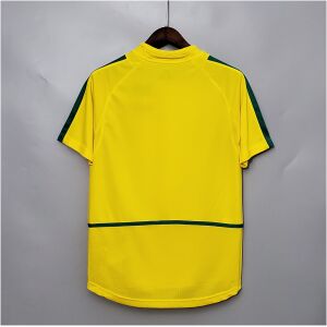 Mens World Cup Brazil Retro Home Jersey 2002 back view detail