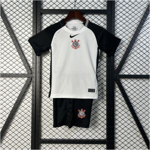 Kids Corinthians Home Kit 2025/26 front view on display