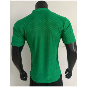 Mens Belgium green player Polo 2025 back view detail