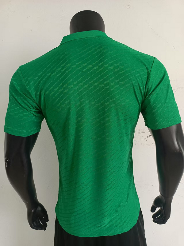 Mens Belgium green player Polo 2025 Mens Belgium green player Polo 2025 back view detail