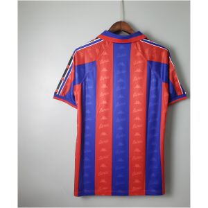 Mens Barcelona At Retro Home Jersey 1996/97 rear view showing matching team styling