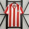 Mens Atletico Madrid Retro Home Jersey 1982/83 front view on display
