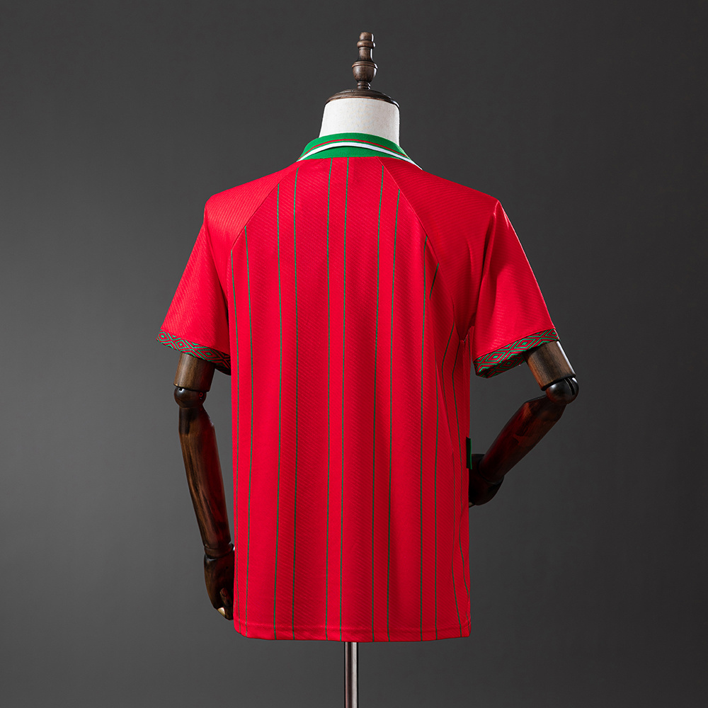 Mens Wales Retro Home Jersey 1994 Mens Wales Retro Home Jersey 1994 rear view showing authentic team styling