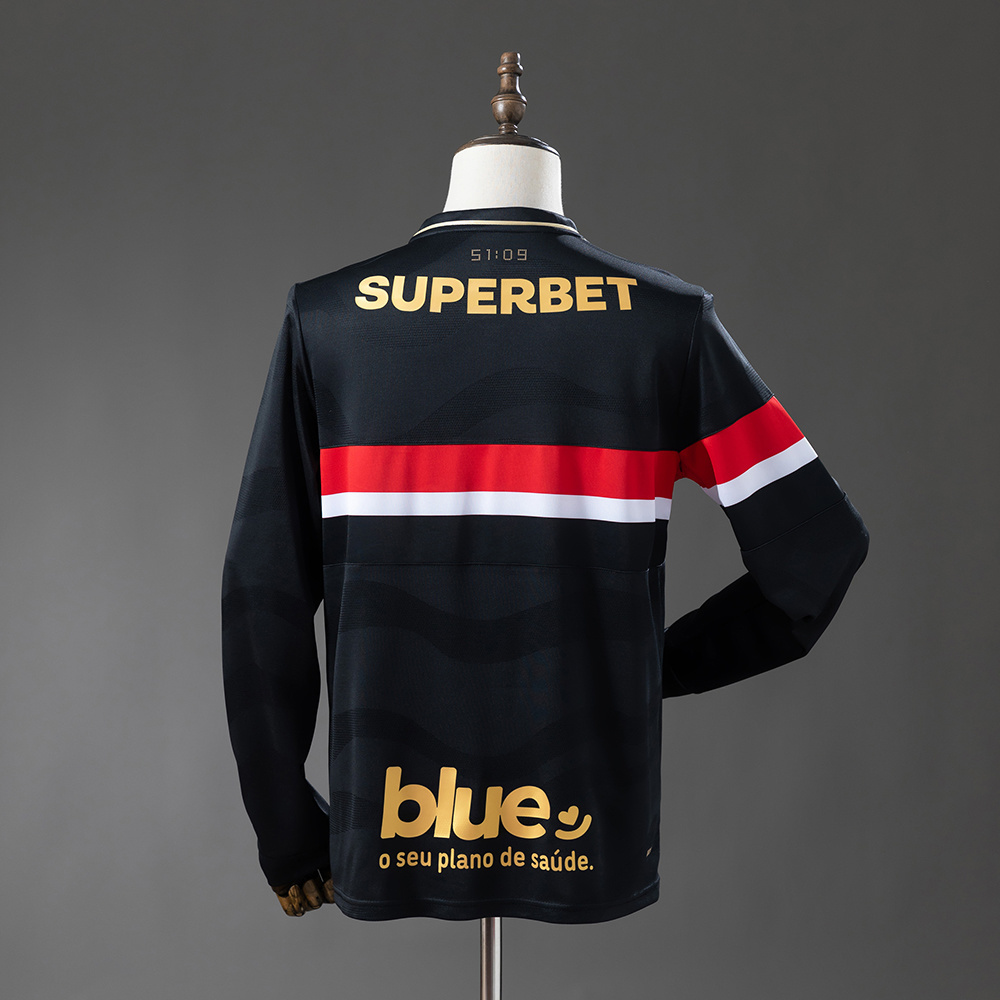 Mens Sao Paulo Long Sleeve Third Jersey 2025/26 Mens Sao Paulo Long Sleeve Third Jersey 2025/26 back view detail