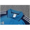 Mens Arsenal Blue Polo Training Shirt + Long Pants Tracksuit 2026/27 Mens Arsenal Blue Polo Training Shirt + Long Pants Tracksuit 2026/27