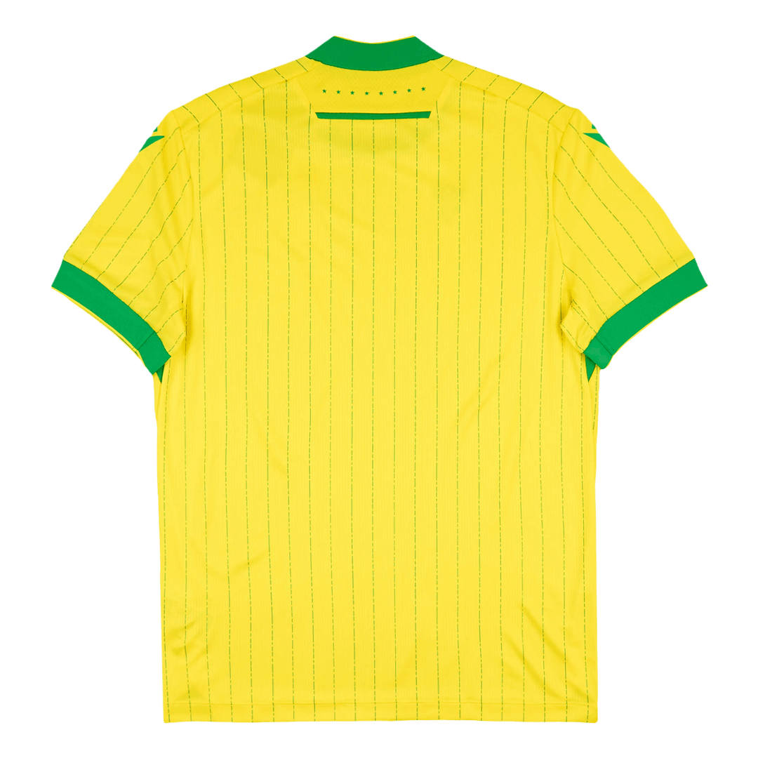 Mens FC Nantes Home Jersey 2025/26 Mens FC Nantes Home Jersey 2025/26 rear view showing matching team styling