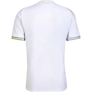 Mens Olympique Marseille Home Jersey 2026/27 white shirt back view with rear collar motto