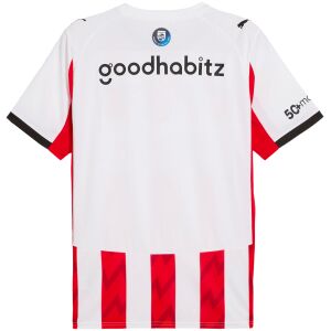 Mens PSV Eindhoven Home Jersey 2025/26 rear view showing matching team styling