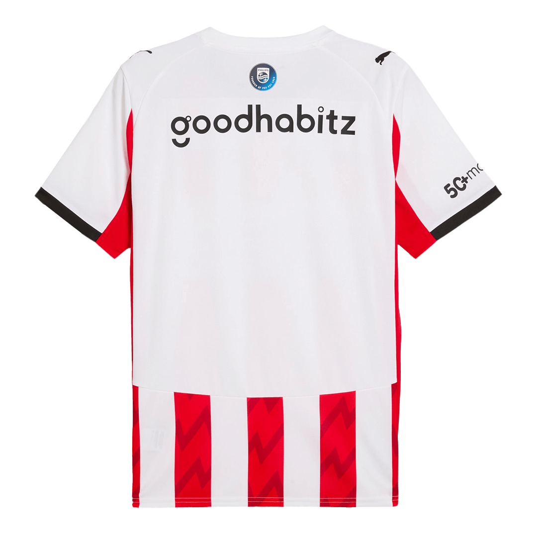 Mens PSV Eindhoven Home Jersey 2025/26 Mens PSV Eindhoven Home Jersey 2025/26 rear view showing matching team styling