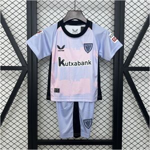 Kids Athletic Bilbao Third Kit 2024/25 Kids Athletic Bilbao Third Kit 2024/25 front view on display