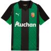 RC Lens away jersey black and green patterned panels front view
