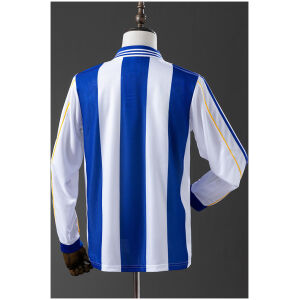 Mens Deportivo de La Coruna Retro Long Sleeve Home Jersey 1999/00 back view detail